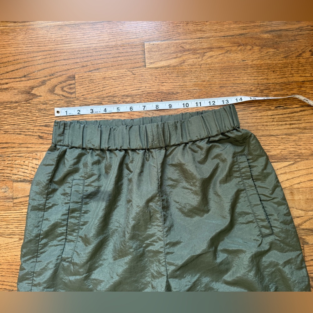 Tibi Wilt Cargo Joggers small long like new crispy nylon army green - Picture 7 of 10